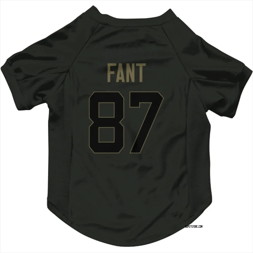 New Orleans Saints Noah Fant Black Service Pet Jersey for Dog & Cat