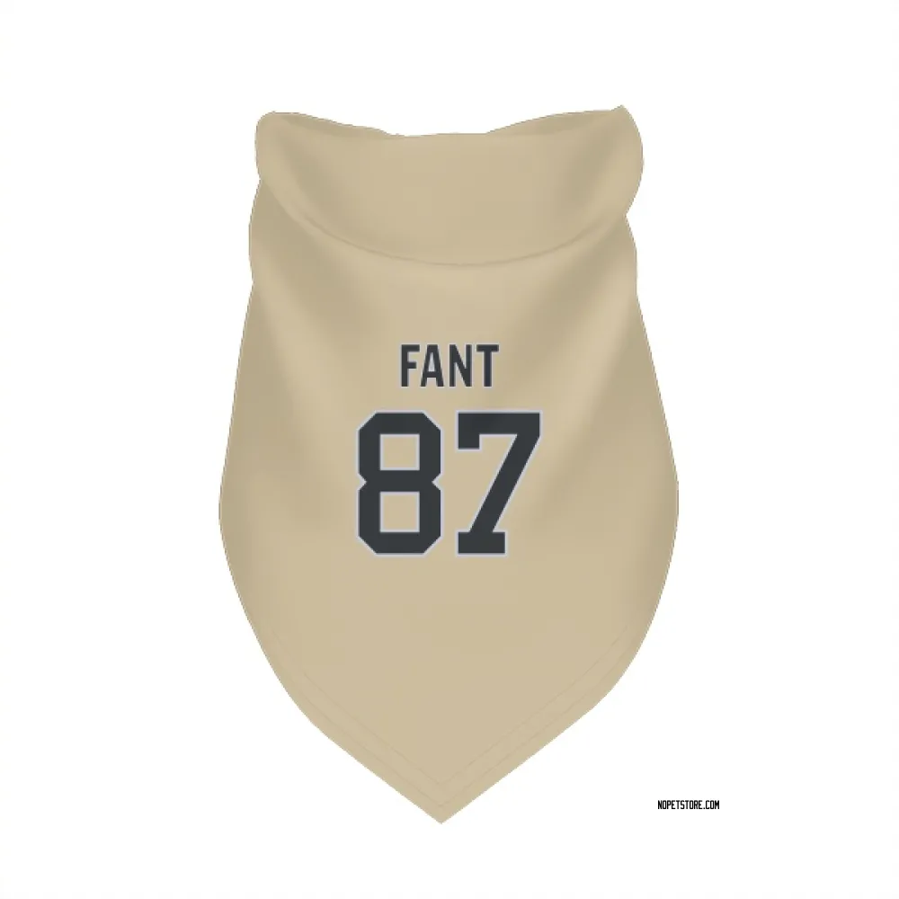 New Orleans Saints Noah Fant Gold Pet Bandana for Dog & Cat