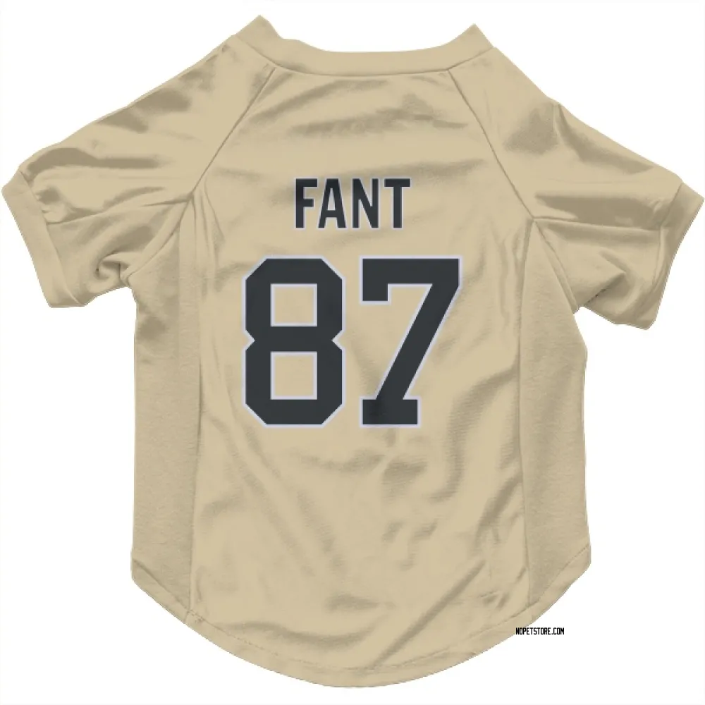 New Orleans Saints Noah Fant Gold Pet Jersey for Dog & Cat