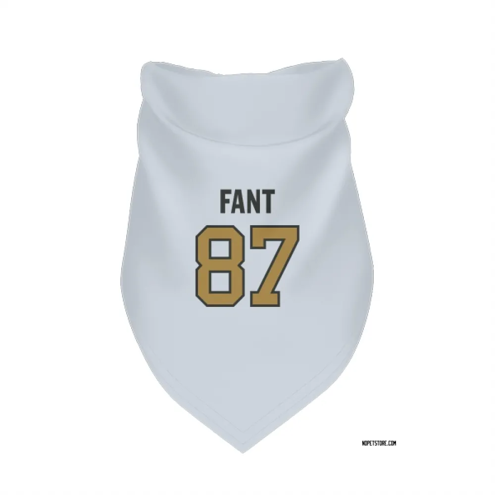 New Orleans Saints Noah Fant White Gold Pet Bandana for Dog & Cat