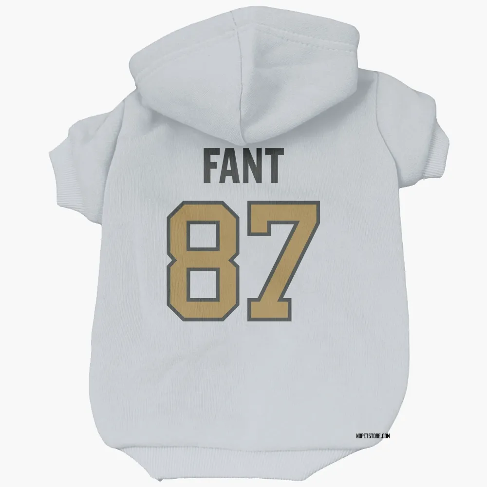 New Orleans Saints Noah Fant White Gold Pet Hoodie for Dog & Cat