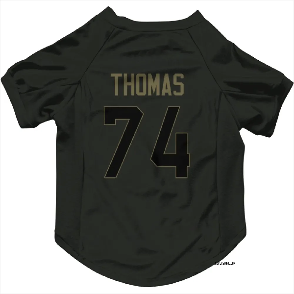 New Orleans Saints Omari Thomas Black Service Pet Jersey for Dog & Cat