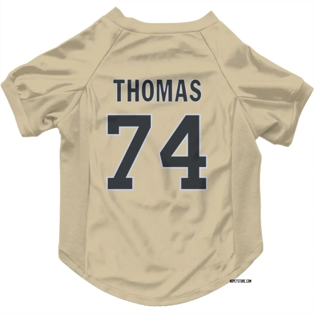 New Orleans Saints Omari Thomas Gold Pet Jersey for Dog & Cat