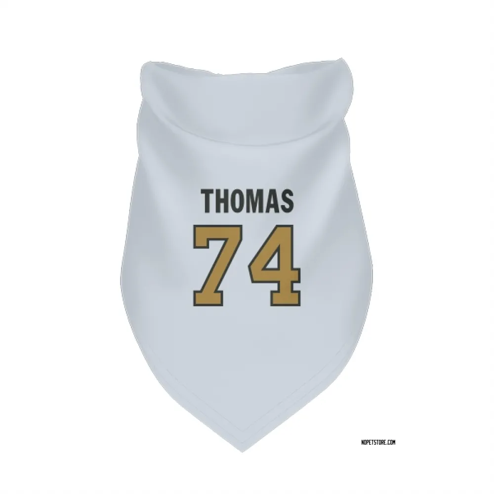 New Orleans Saints Omari Thomas White Gold Pet Bandana for Dog & Cat
