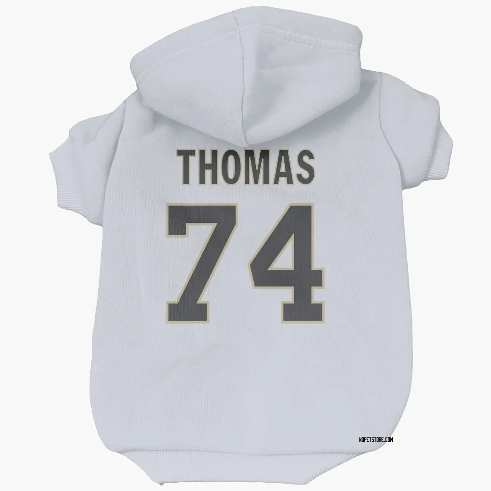 New Orleans Saints Omari Thomas White Pet Hoodie for Dog & Cat