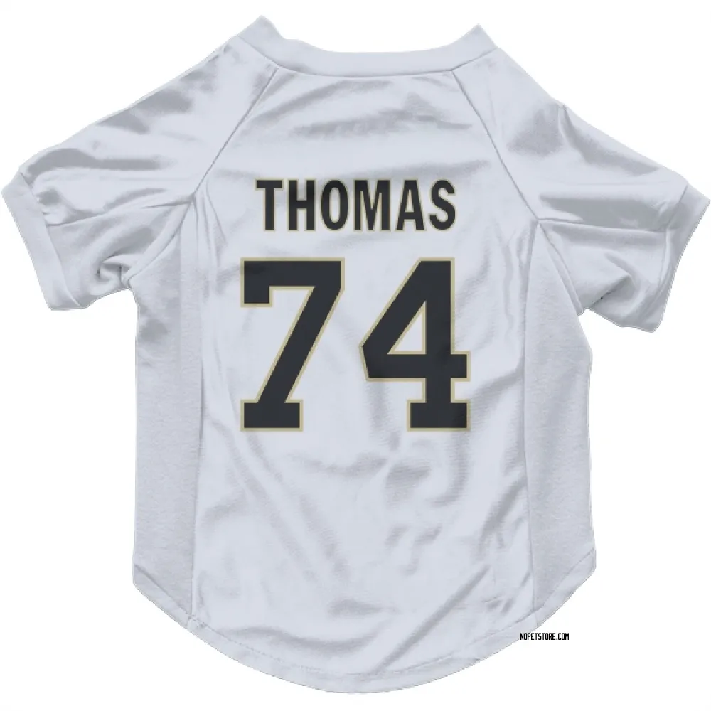 New Orleans Saints Omari Thomas White Pet Jersey for Dog & Cat