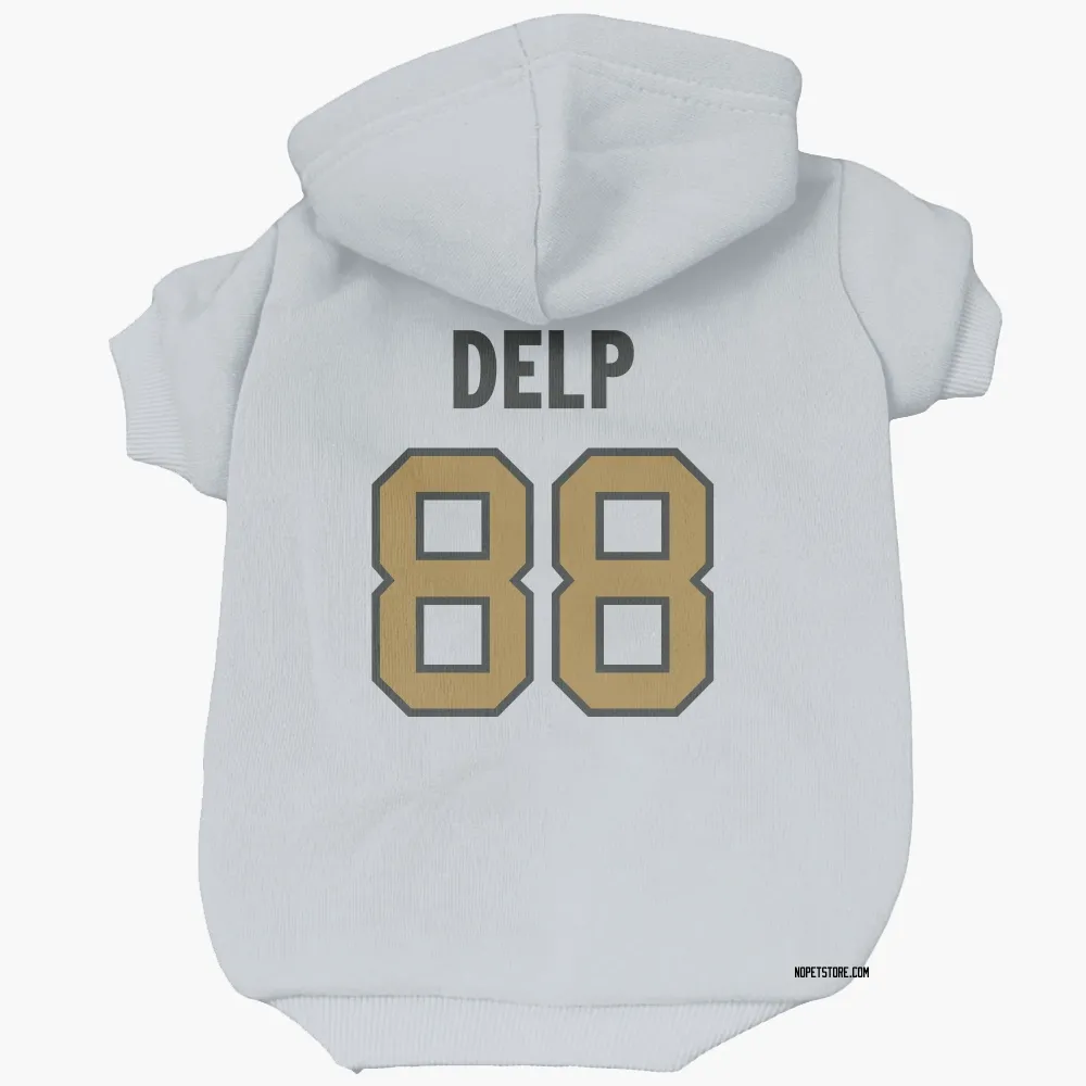 New Orleans Saints Oscar Delp White Gold Pet Hoodie for Dog & Cat