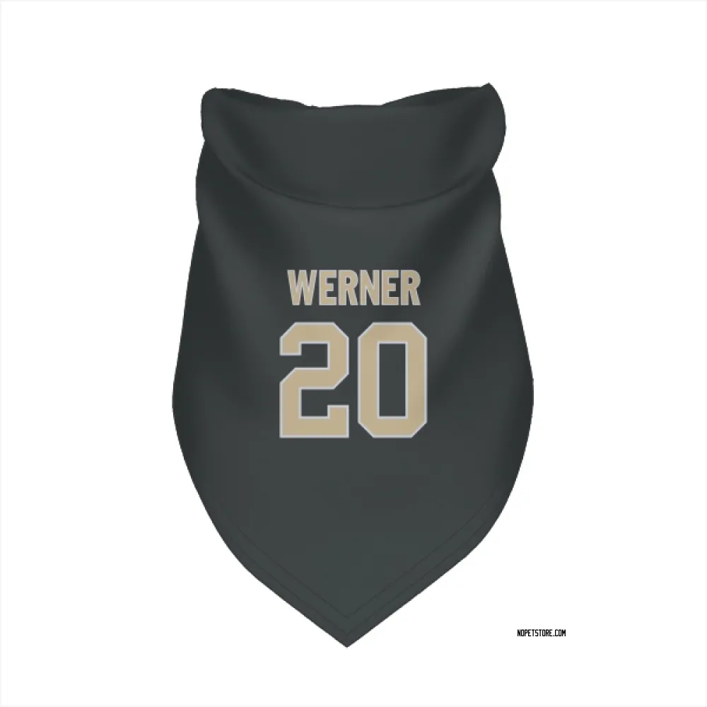New Orleans Saints Pete Werner Black Pet Bandana for Dog & Cat