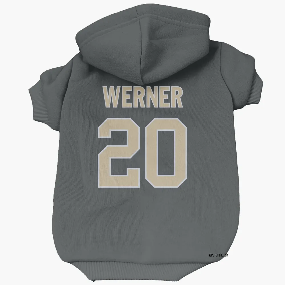 New Orleans Saints Pete Werner Black Pet Hoodie for Dog & Cat
