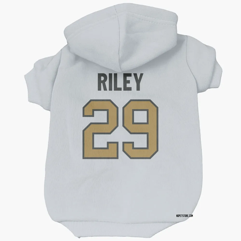 New Orleans Saints Quincy Riley White Gold Pet Hoodie for Dog & Cat
