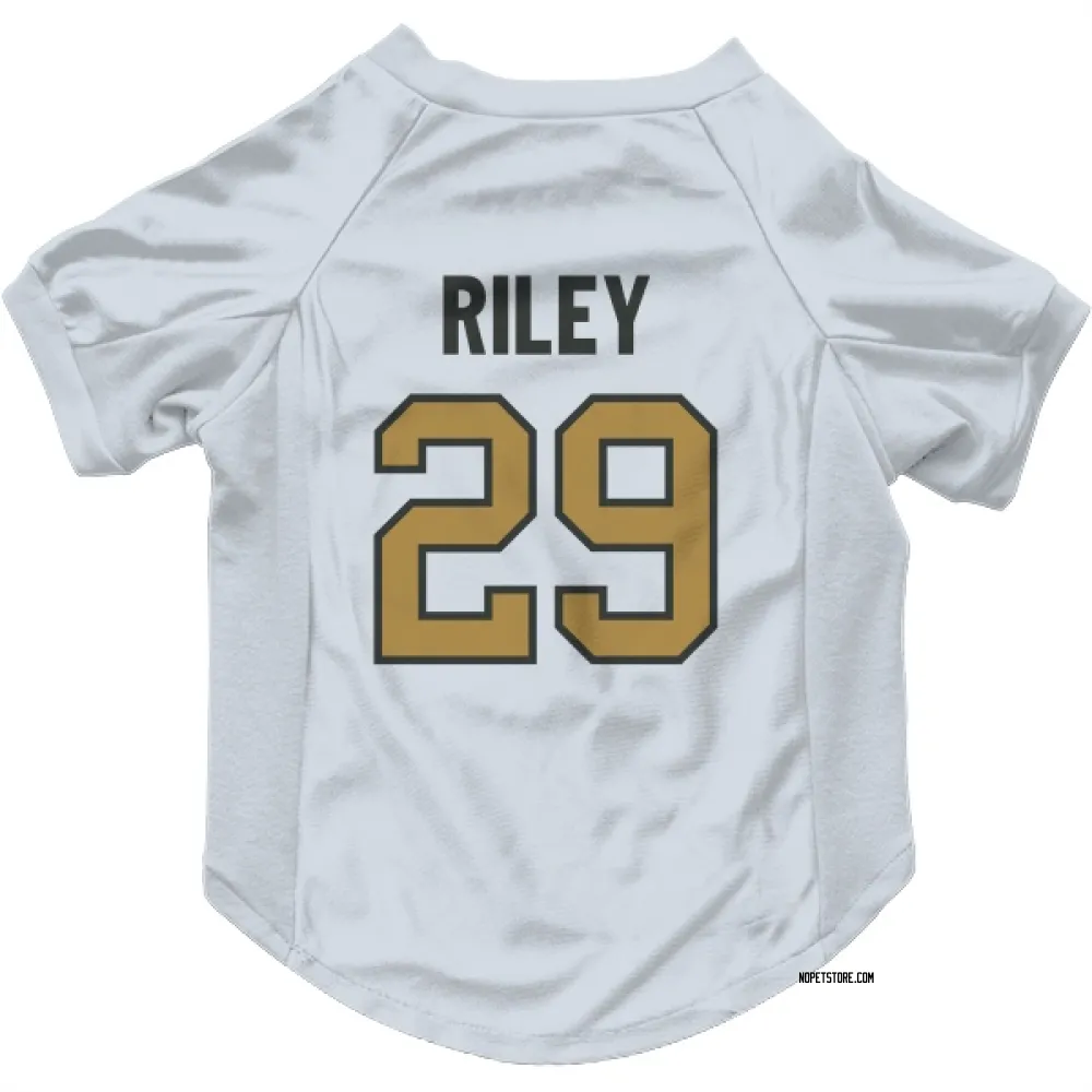 New Orleans Saints Quincy Riley White Gold Pet Jersey for Dog & Cat