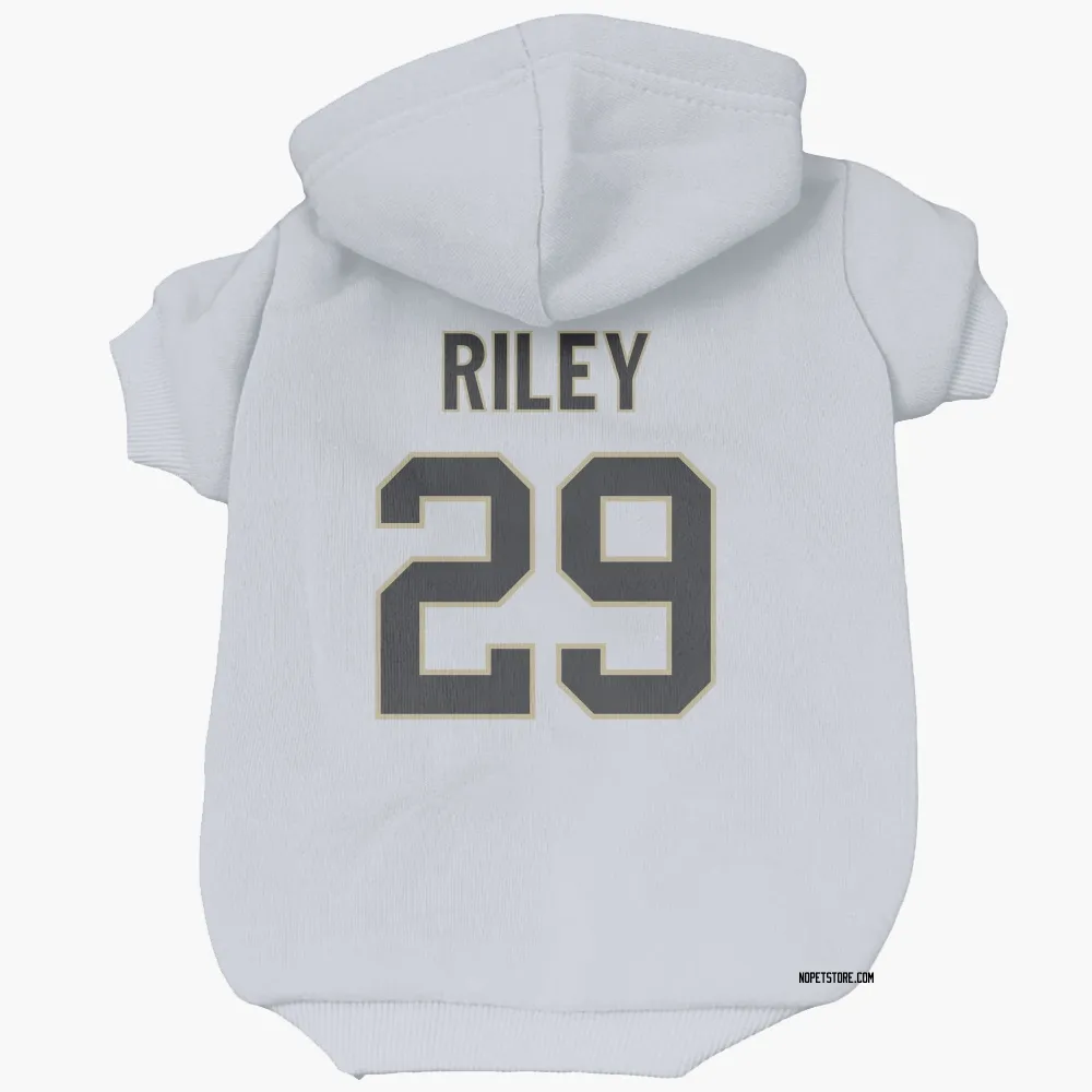 New Orleans Saints Quincy Riley White Pet Hoodie for Dog & Cat