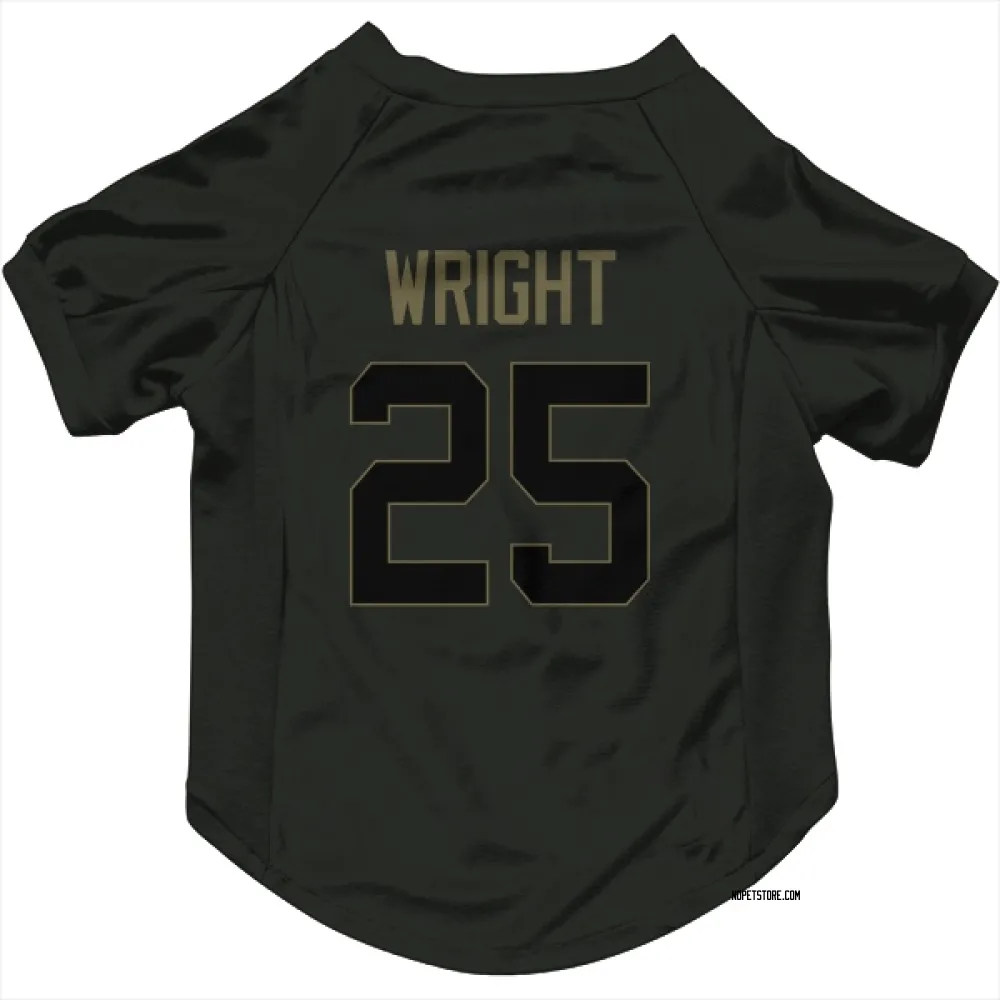 New Orleans Saints Rejzohn Wright Black Service Pet Jersey for Dog & Cat