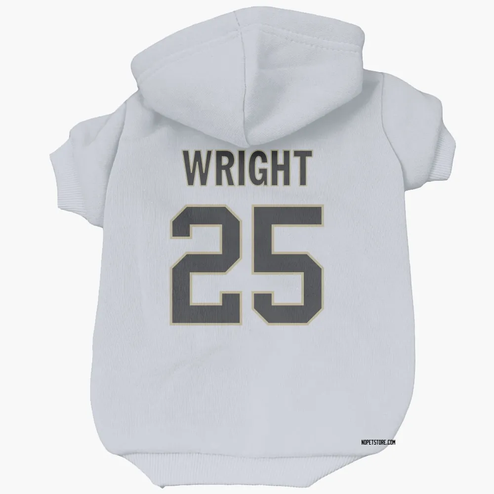 New Orleans Saints Rejzohn Wright White Pet Hoodie for Dog & Cat
