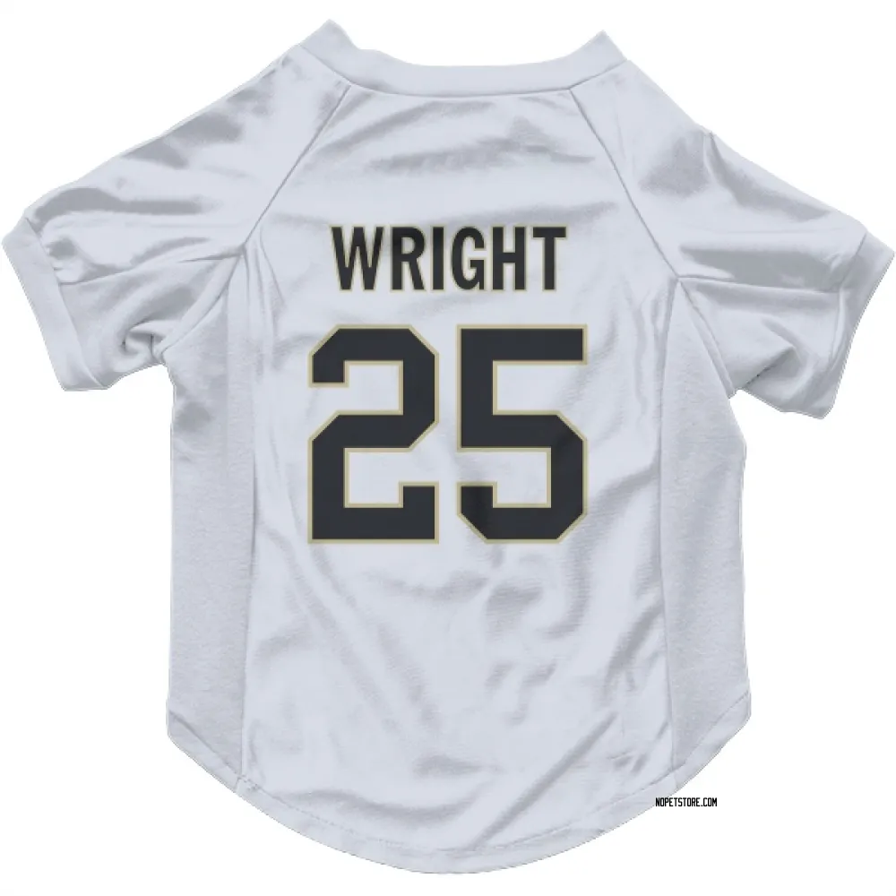 New Orleans Saints Rejzohn Wright White Pet Jersey for Dog & Cat