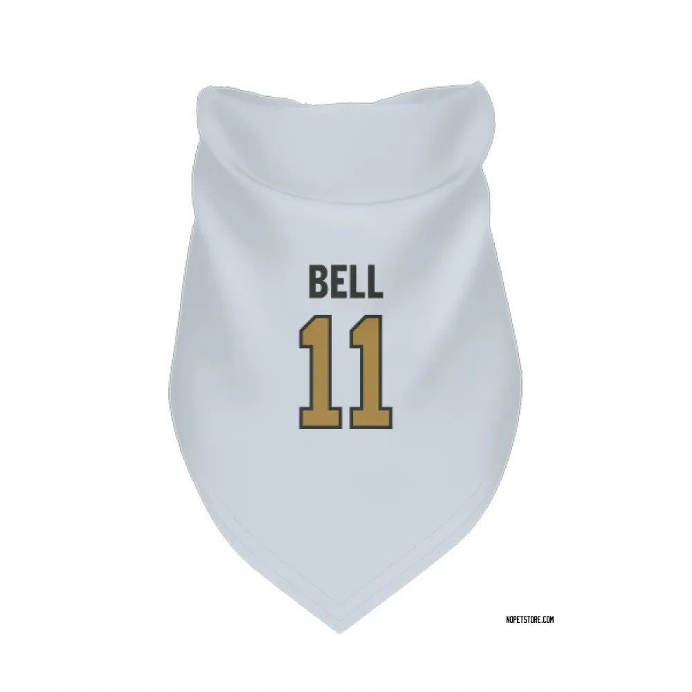 New Orleans Saints Ronnie Bell White Gold Pet Bandana for Dog & Cat