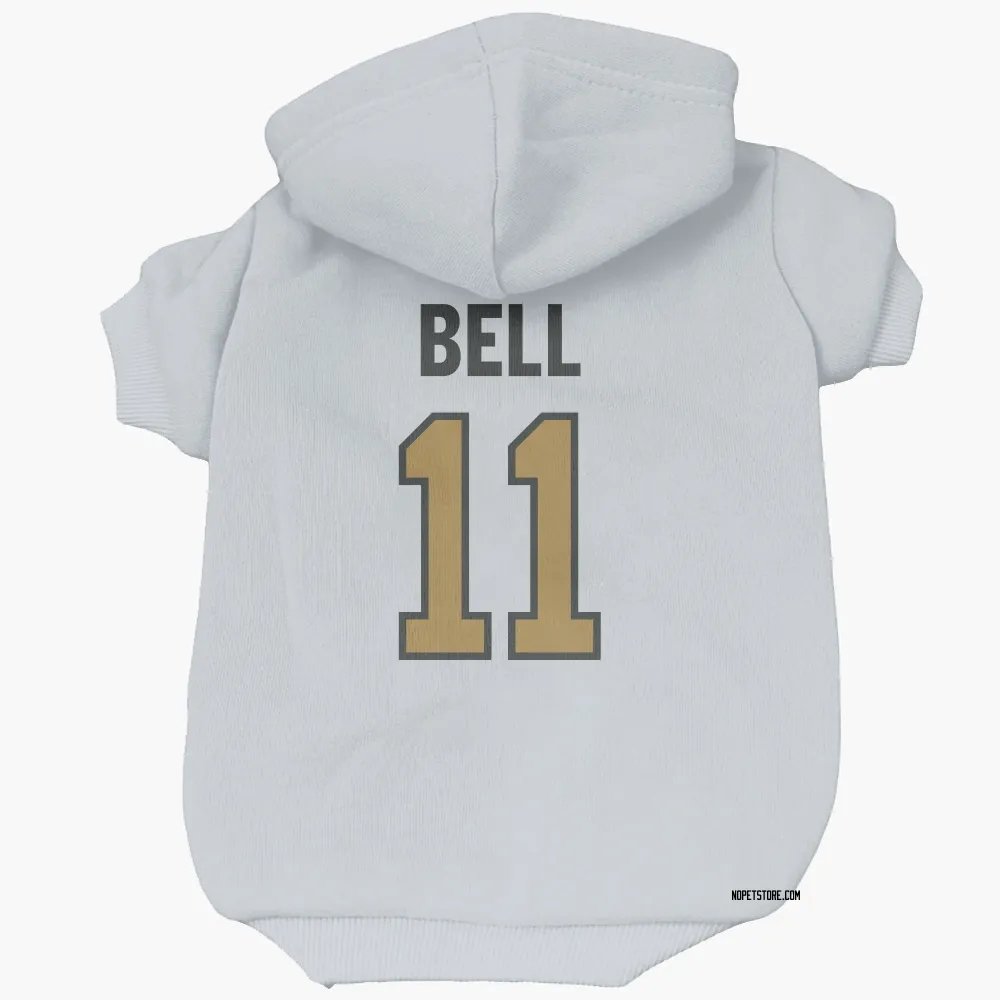 New Orleans Saints Ronnie Bell White Gold Pet Hoodie for Dog & Cat