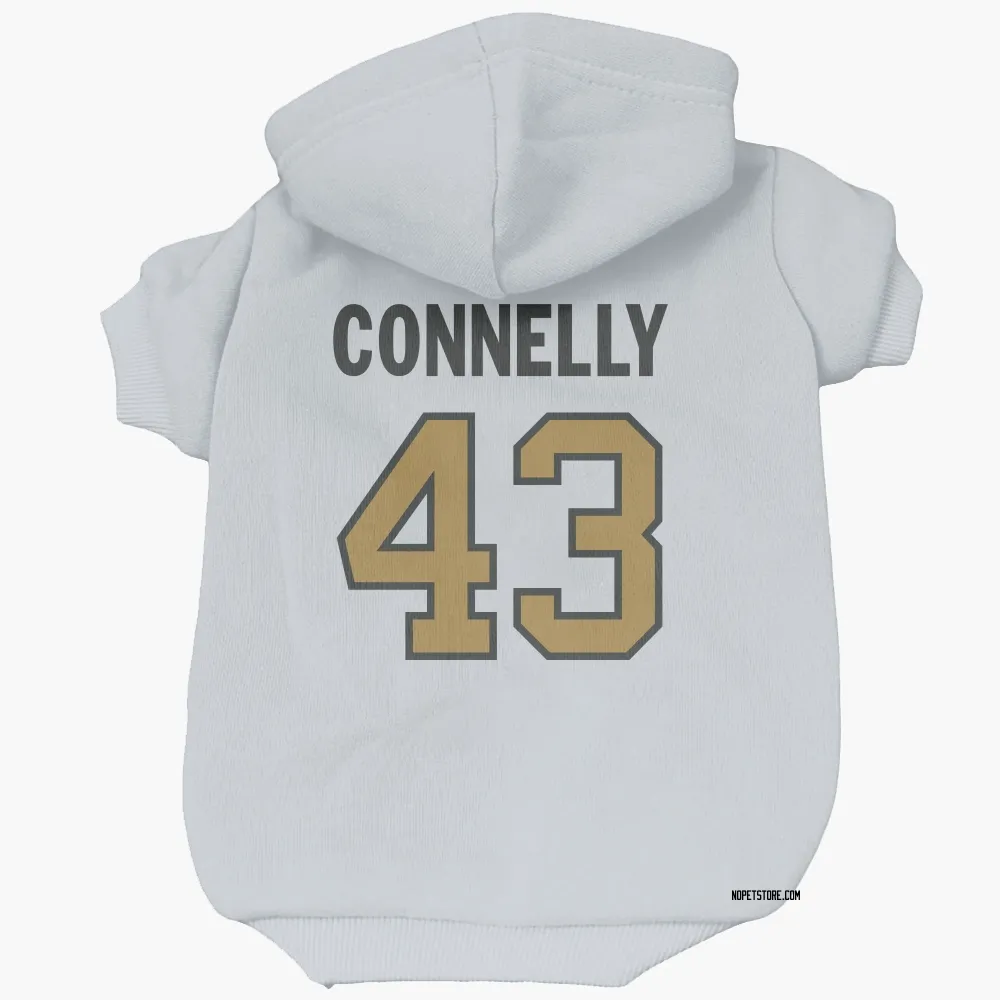 New Orleans Saints Ryan Connelly White Gold Pet Hoodie for Dog & Cat