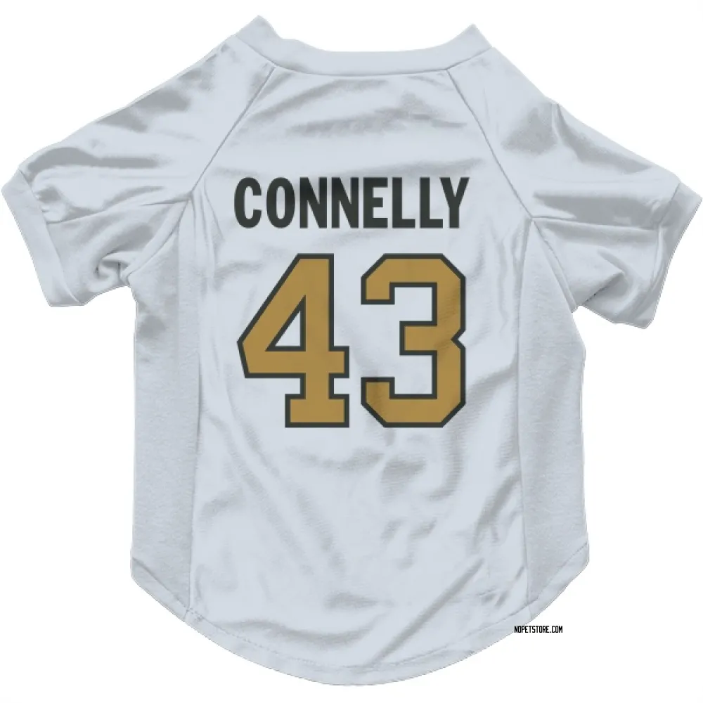 New Orleans Saints Ryan Connelly White Gold Pet Jersey for Dog & Cat