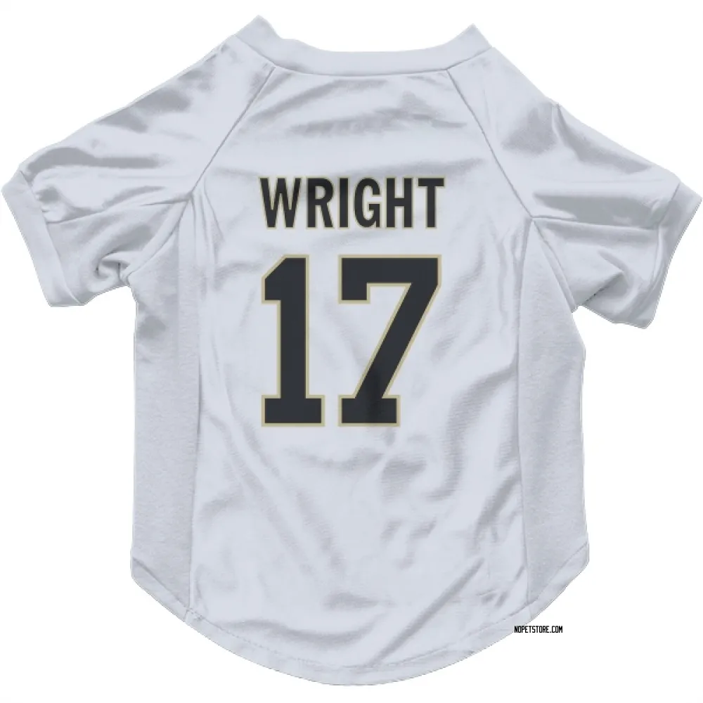 New Orleans Saints Ryan Wright White Pet Jersey for Dog & Cat