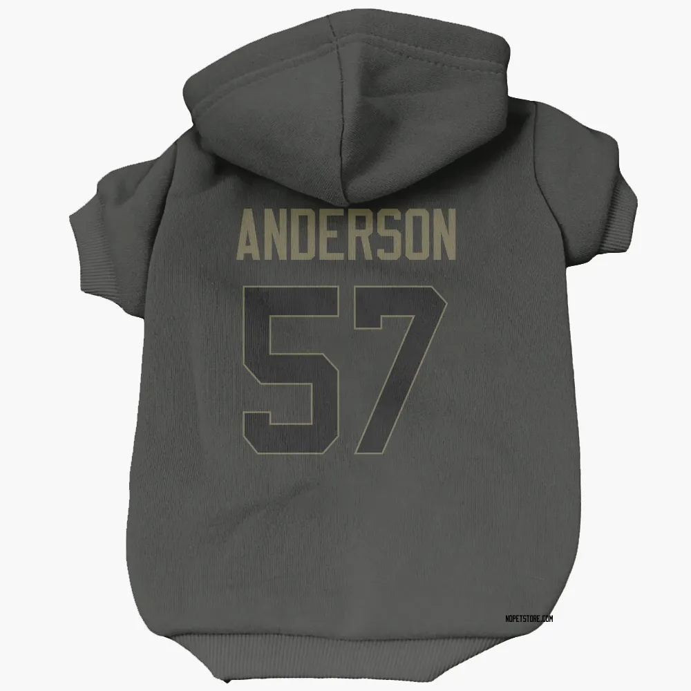 New Orleans Saints Ryder Anderson Black Service Pet Hoodie for Dog & Cat