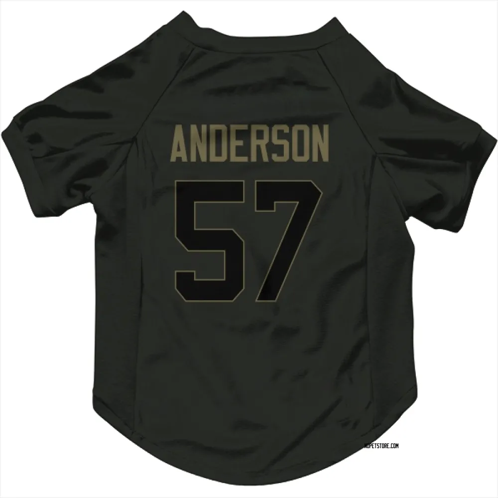 New Orleans Saints Ryder Anderson Black Service Pet Jersey for Dog & Cat