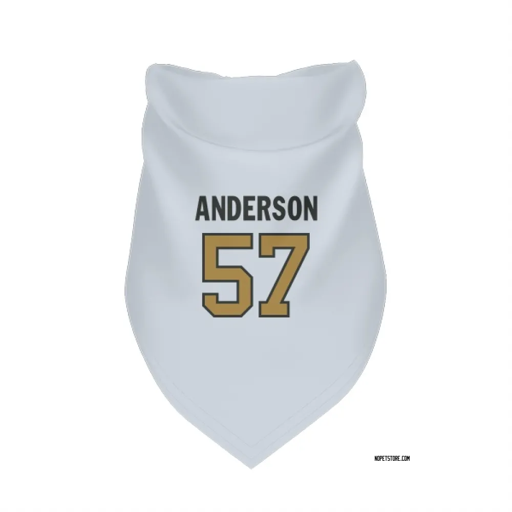 New Orleans Saints Ryder Anderson White Gold Pet Bandana for Dog & Cat
