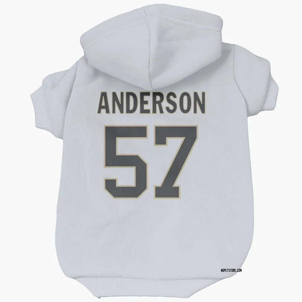 New Orleans Saints Ryder Anderson White Pet Hoodie for Dog & Cat