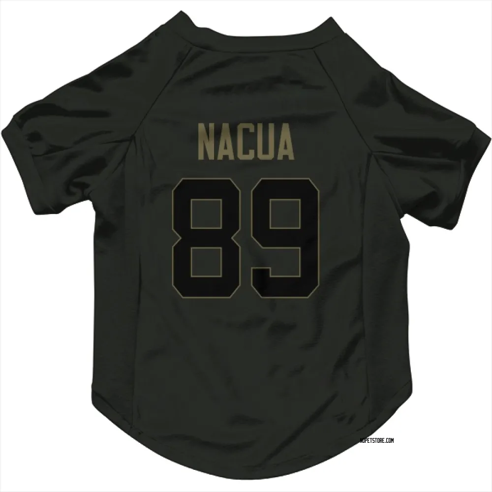 New Orleans Saints Samson Nacua Black Service Pet Jersey for Dog & Cat
