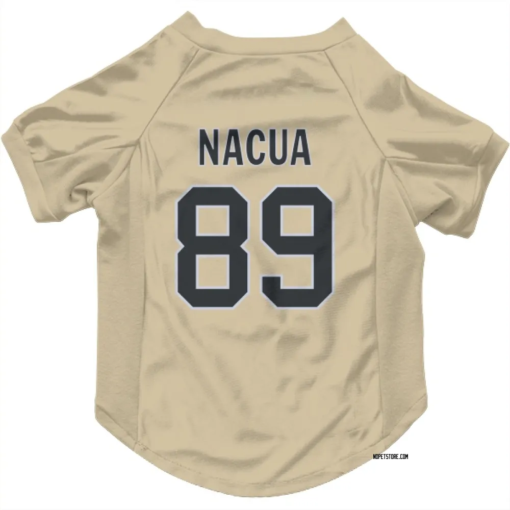 New Orleans Saints Samson Nacua Gold Pet Jersey for Dog & Cat