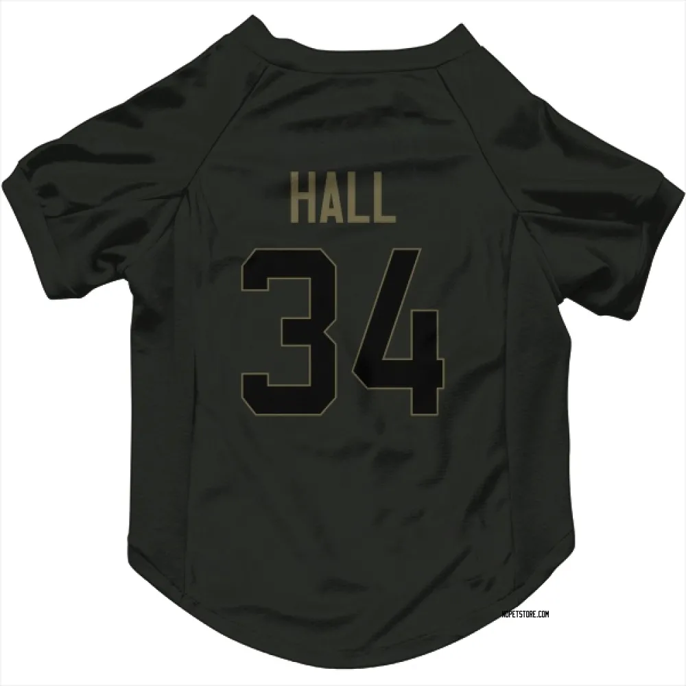 New Orleans Saints TJ Hall Black Service Pet Jersey for Dog & Cat