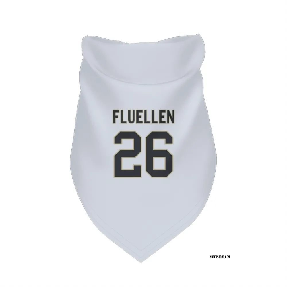 New Orleans Saints Travion Fluellen White Pet Bandana for Dog & Cat