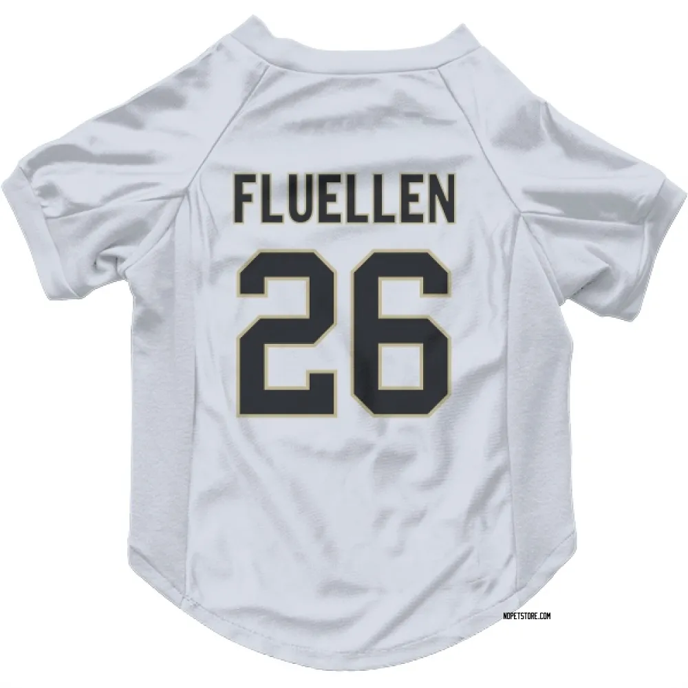 New Orleans Saints Travion Fluellen White Pet Jersey for Dog & Cat