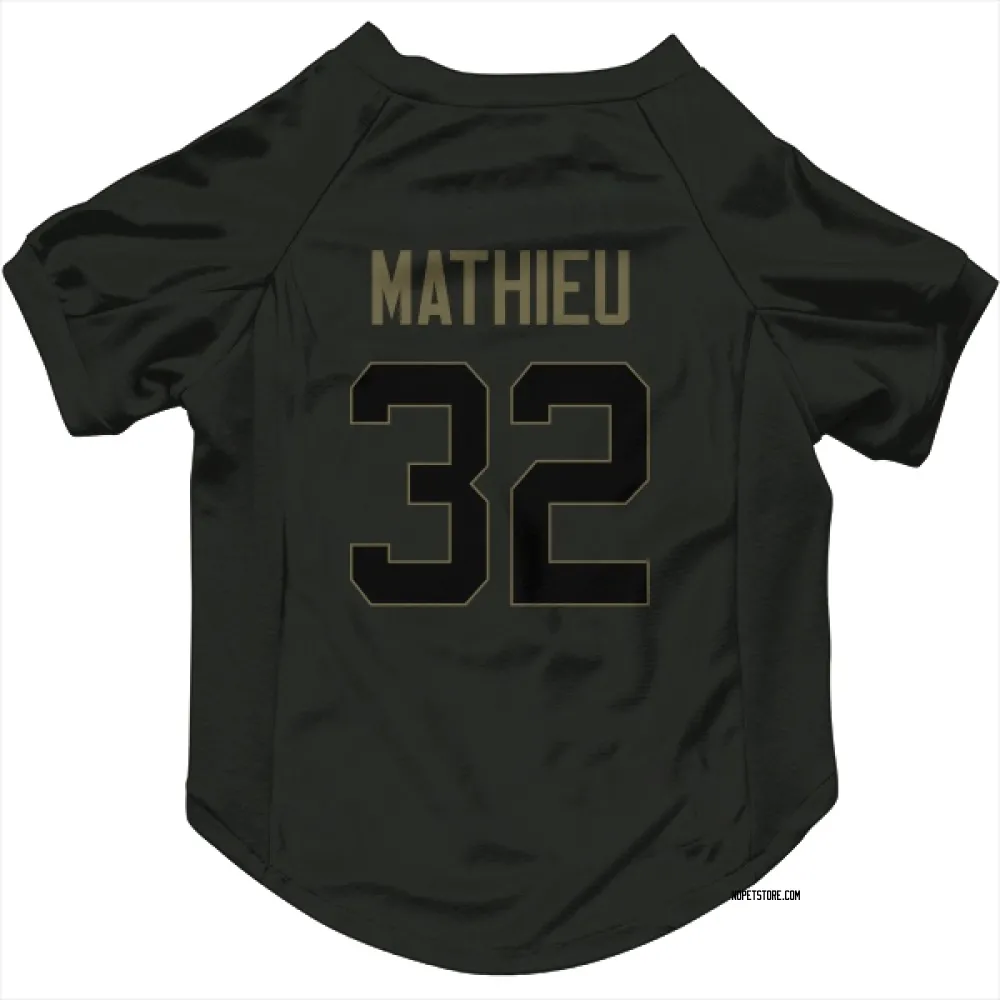 New Orleans Saints Tyrann Mathieu Black Service Pet Jersey for Dog & Cat