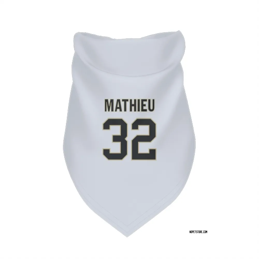 New Orleans Saints Tyrann Mathieu White Pet Bandana for Dog & Cat