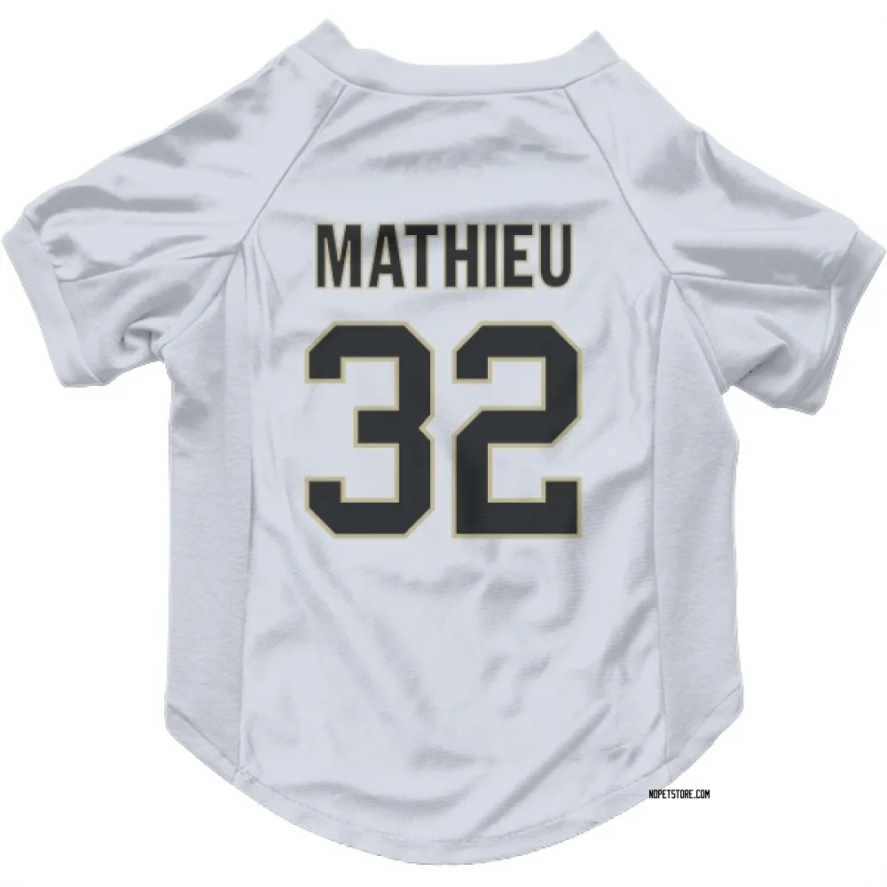 New Orleans Saints Tyrann Mathieu White Pet Jersey for Dog & Cat