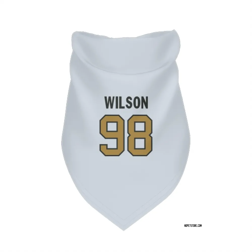 New Orleans Saints Tyree Wilson White Gold Pet Bandana for Dog & Cat