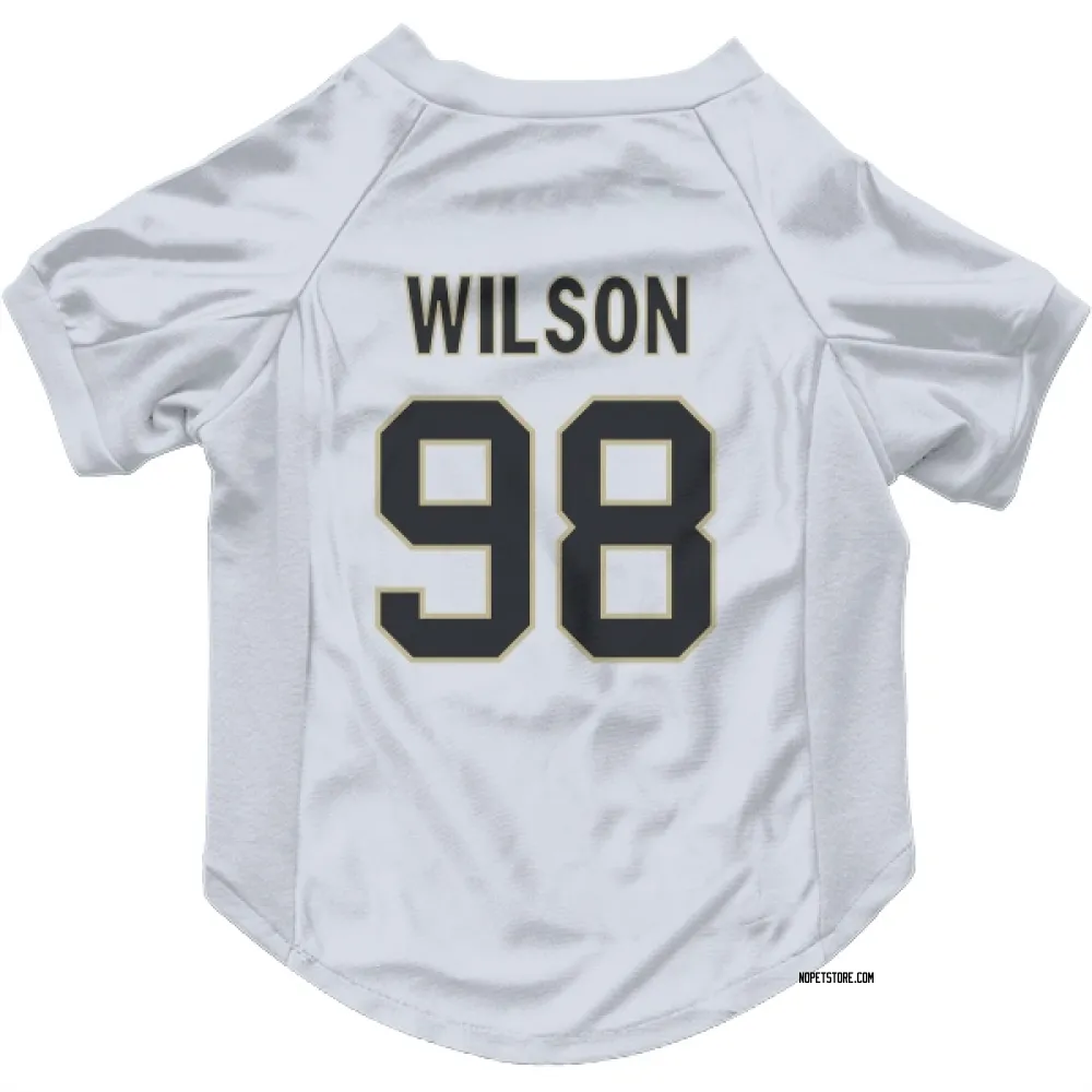 New Orleans Saints Tyree Wilson White Pet Jersey for Dog & Cat