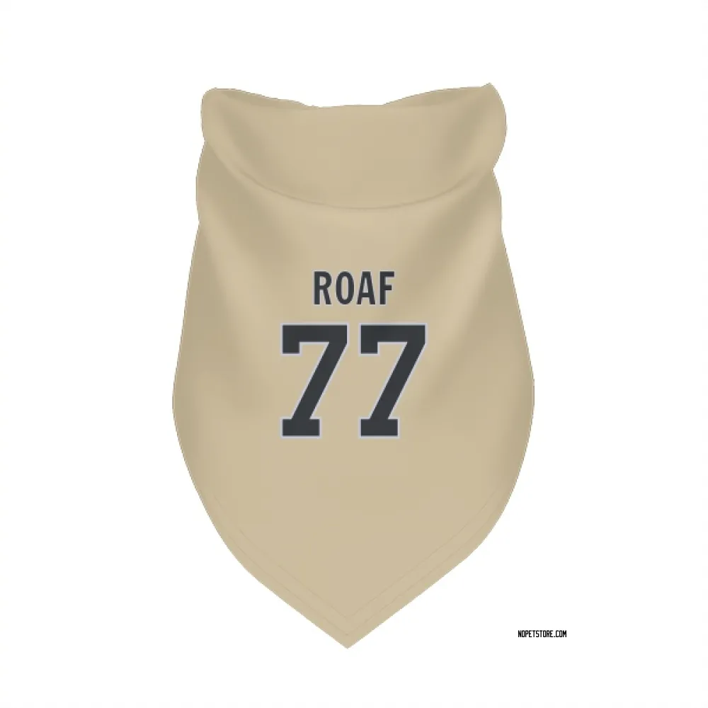 New Orleans Saints Willie Roaf Gold Pet Bandana for Dog & Cat