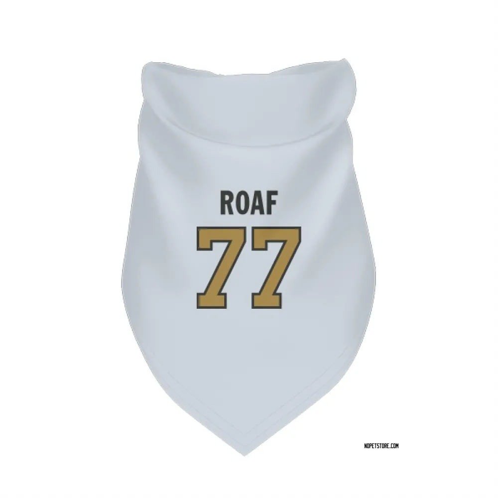 New Orleans Saints Willie Roaf White Gold Pet Bandana for Dog & Cat