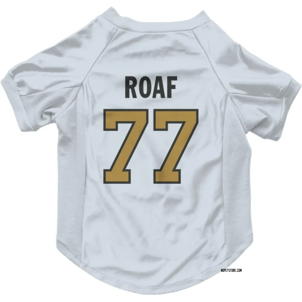 New Orleans Saints Willie Roaf White Gold Pet Jersey for Dog & Cat