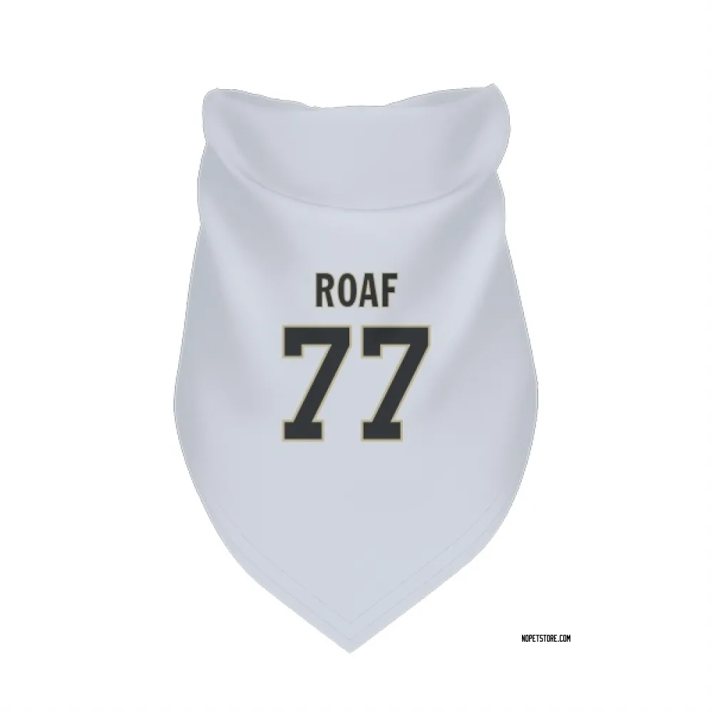 New Orleans Saints Willie Roaf White Pet Bandana for Dog & Cat