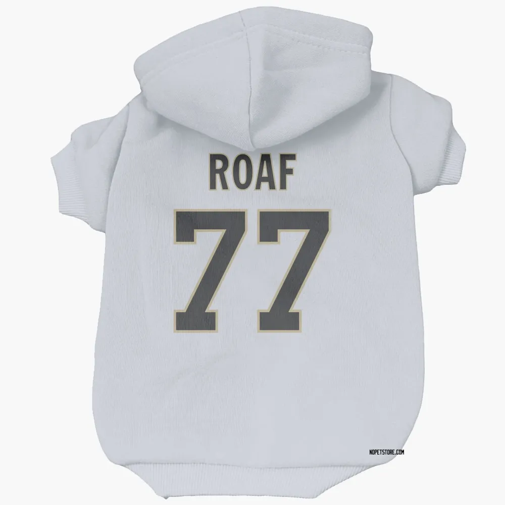 New Orleans Saints Willie Roaf White Pet Hoodie for Dog & Cat