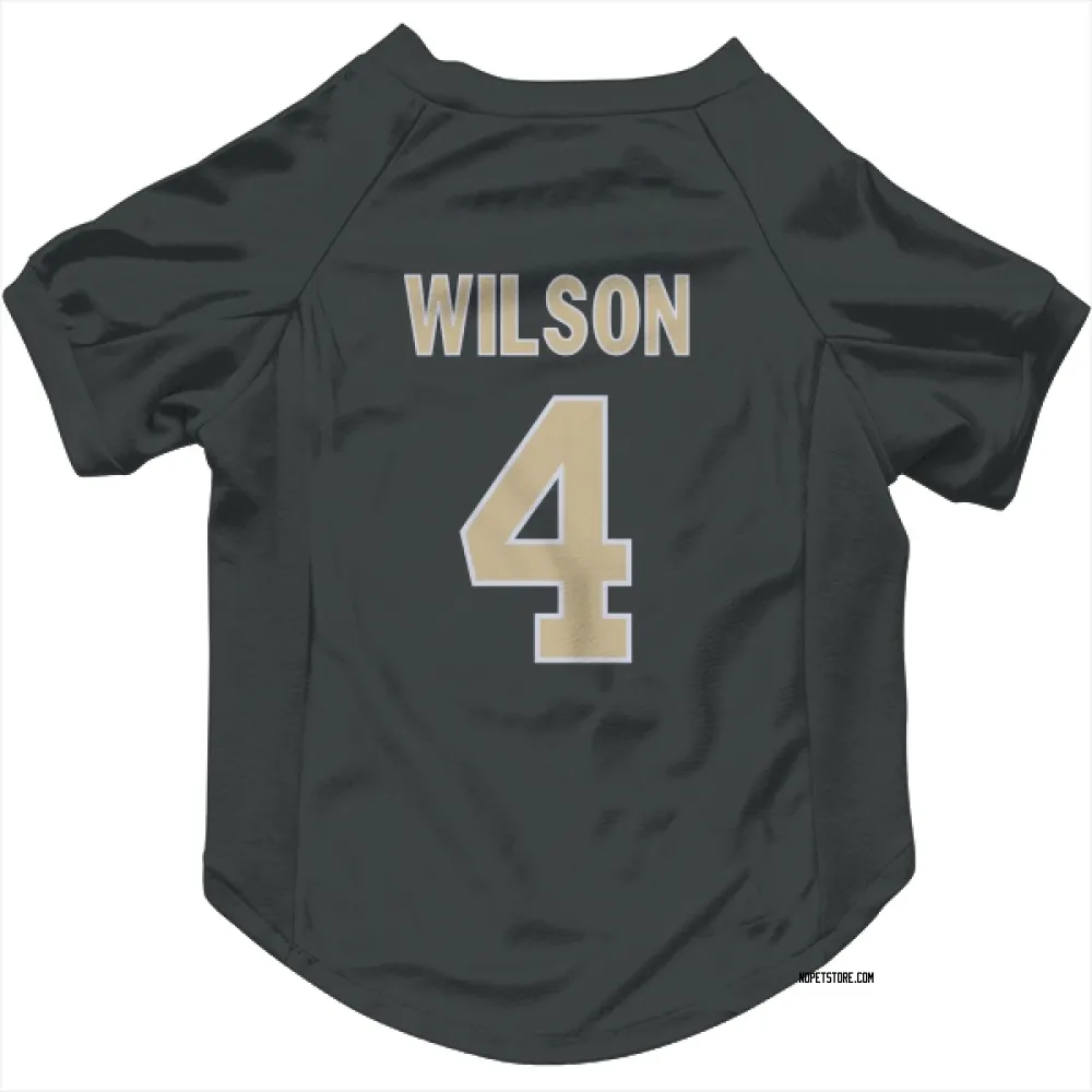 New Orleans Saints Zach Wilson Black Pet Jersey for Dog & Cat