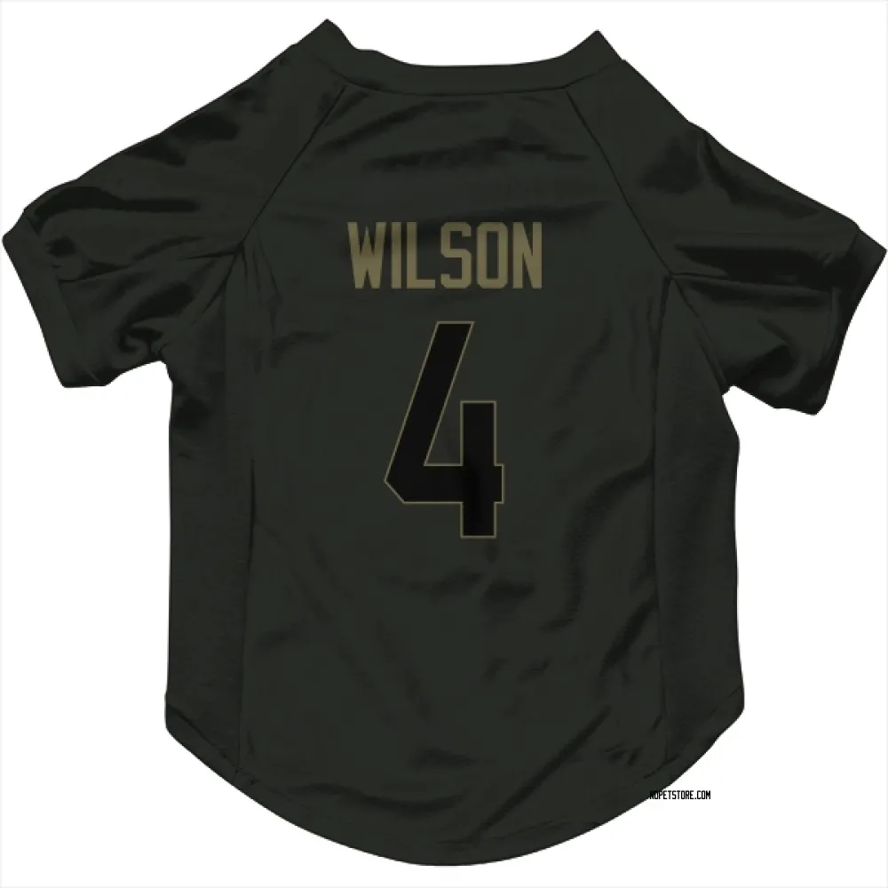 New Orleans Saints Zach Wilson Black Service Pet Jersey for Dog & Cat