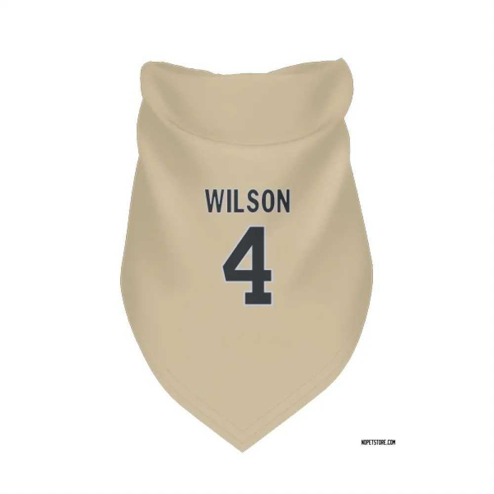 New Orleans Saints Zach Wilson Gold Pet Bandana for Dog & Cat