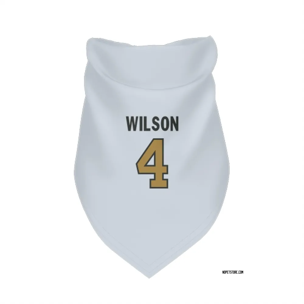 New Orleans Saints Zach Wilson White Gold Pet Bandana for Dog & Cat