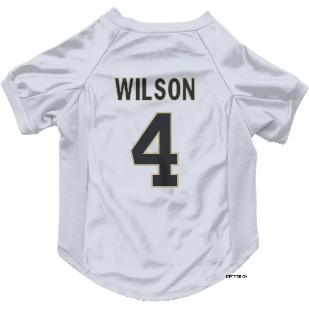 New Orleans Saints Zach Wilson White Pet Jersey for Dog & Cat