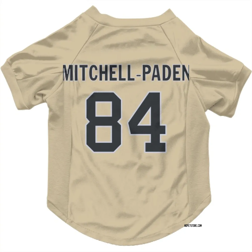 New Orleans Saints Zaire Mitchell-Paden Gold Pet Jersey for Dog & Cat