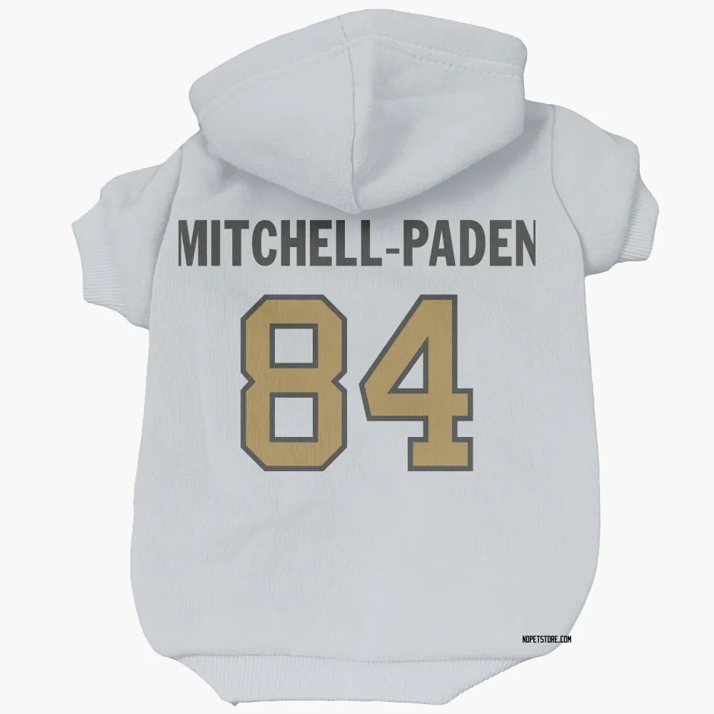 New Orleans Saints Zaire Mitchell-Paden White Gold Pet Hoodie for Dog & Cat